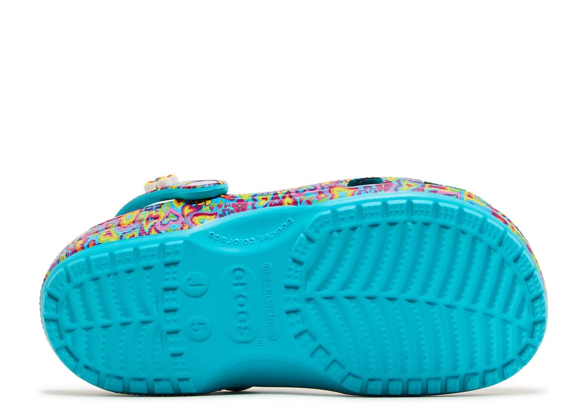 Lisa Frank x Classic Clog pentru copii „Digital Aqua Multi Hearts” Lisa Frank x Classic Clog pentru copii „Digital Aqua Multi Hearts”