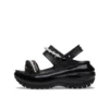 Mega Crush Pearl Ruffle Sandal „Negru”