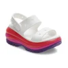 Mega Crush Sandal „Alb Roșu Violet”
