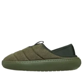 Mocasini clasici din piele vegană „Army Green”
