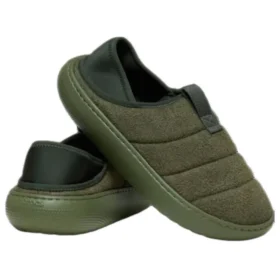 Mocasini clasici din piele vegană „Army Green”