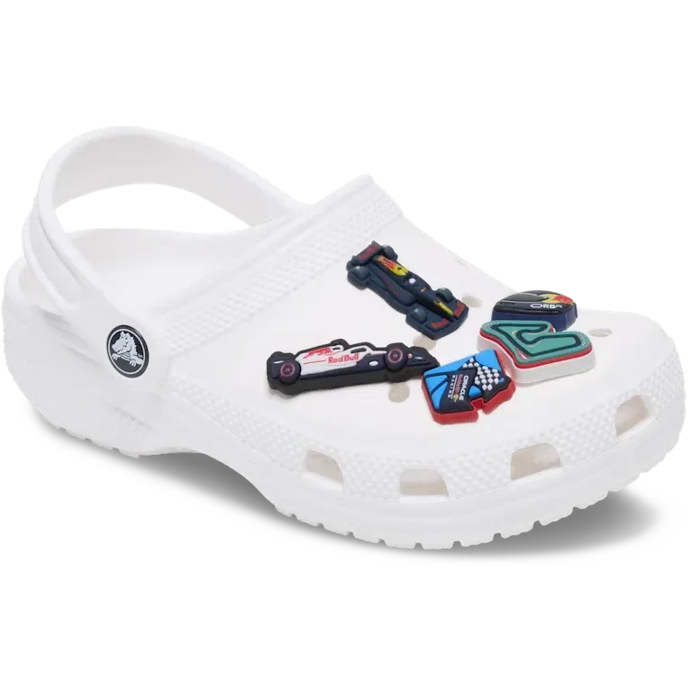 Oracle Red Bull Racing Crocs – Pachet de 5 brelocuri Jibbitz pentru încălțăminte Oracle Red Bull Racing Crocs – Pachet de 5 brelocuri Jibbitz pentru încălțăminte