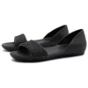 Pantofi fără toc Lina Embellished D’Orsay „negru”