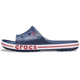 Papuci Bayaband Clog albastru alb roșu unisex de casă