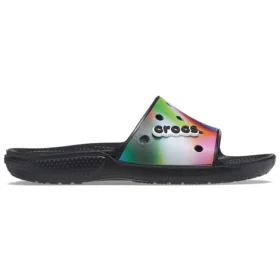 Papuci de casă casual unisex multicolori, negri