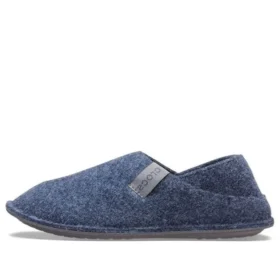 Papuci de casă clasici unisex cu talpă moale, de culoare albastră