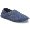 Papuci de casă clasici unisex cu talpă moale, de culoare albastră