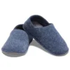 Papuci de casă clasici unisex cu talpă moale, de culoare albastră