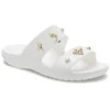 Papuci de casă de exterior cu talpă moale, confortabili, cu pantofi fără toc, albi