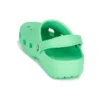 Papuci de casă sport clasici cu talpă plată pentru exterior, de culoare verde
