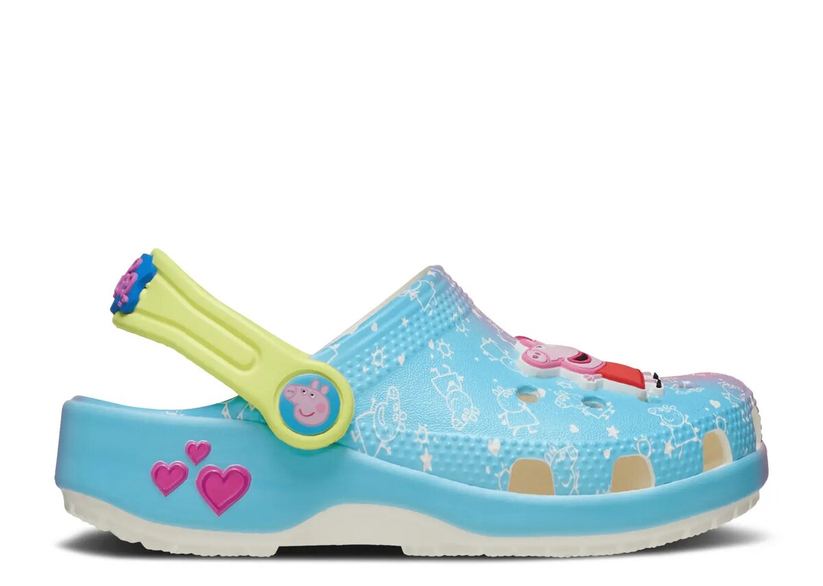 Peppa Pig x Classic Clog pentru copii mici „Blue Pink Gradient” Peppa Pig x Classic Clog pentru copii mici „Blue Pink Gradient”