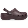 Platform Clog clasic „Dark Cherry”