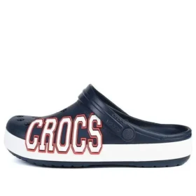 Saboți Crocband cu logo „Navy White”