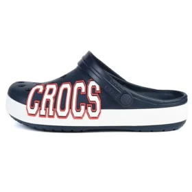 Saboți Crocband cu logo „Navy White”