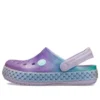 Saboți Crocband Rainbow Glitter „Purple Blue”