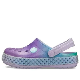 Saboți Crocband Rainbow Glitter „Purple Blue”