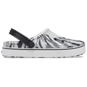 Saboți pentru timpul liber „Marble White Black”