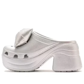 Saboți Siren Metallic Bow „Silver”