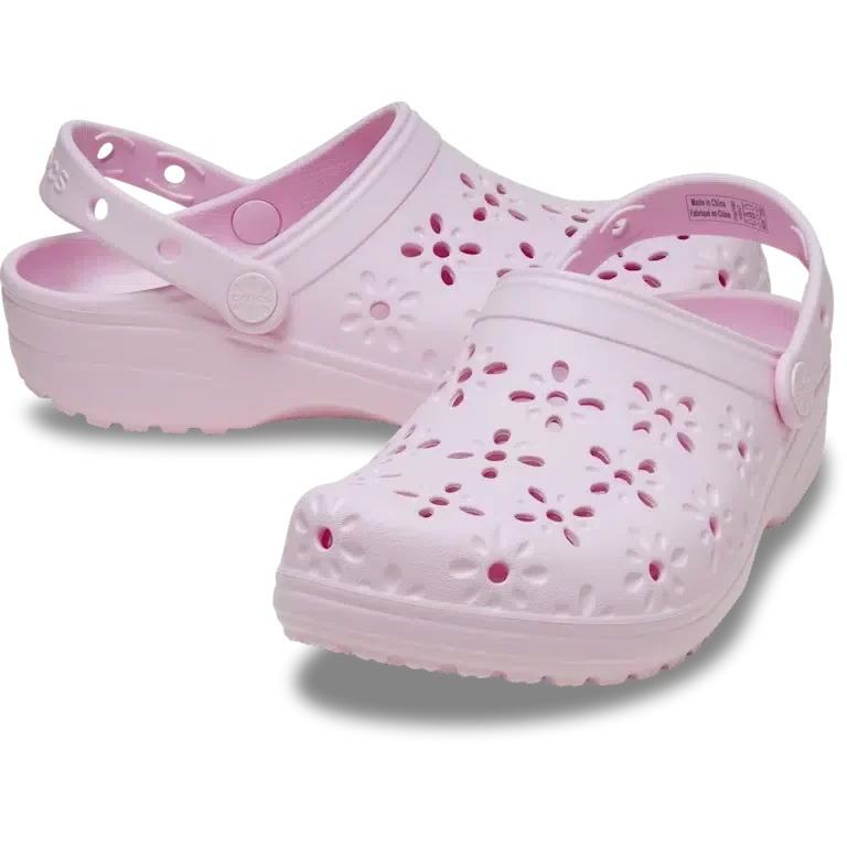 Sabot clasic cu decupaje florale Sabot clasic cu decupaje florale