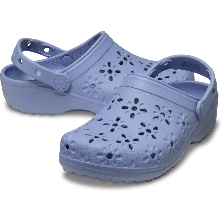 Sabot clasic cu decupaje florale Sabot clasic cu decupaje florale