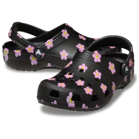 Sabotul clasic pentru copii cu imprimeu floral