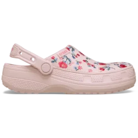 Sabot clasic cu imprimeu floral