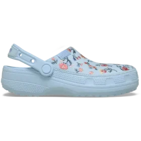 Sabot clasic cu imprimeu floral