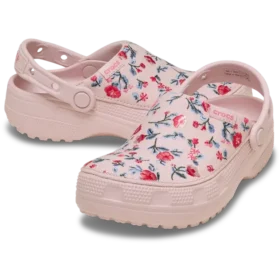 Sabot clasic cu imprimeu floral