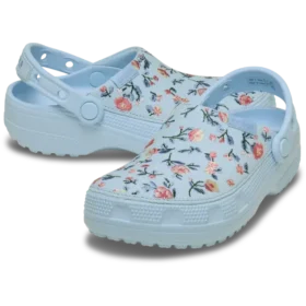 Sabot clasic cu imprimeu floral