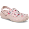 Sabot clasic cu imprimeu floral