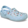 Sabot clasic cu imprimeu floral