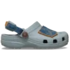 Sabot clasic din denim pentru copii mici, cu curea reglabilă în spate Sabot clasic din denim pentru copii mici, cu curea reglabilă în spate