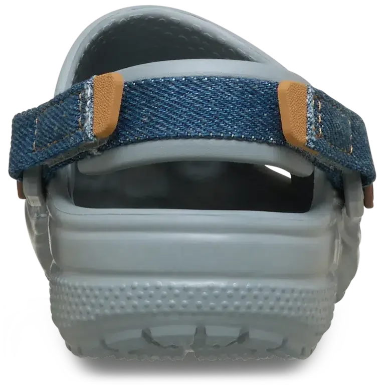 Sabot clasic din denim pentru copii mici, cu curea reglabilă în spate Sabot clasic din denim pentru copii mici, cu curea reglabilă în spate