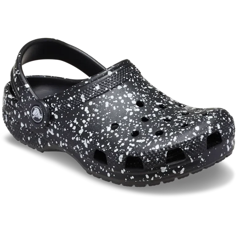 Sabot clasic pentru copii cu efect de stropi de vopsea Sabot clasic pentru copii cu efect de stropi de vopsea