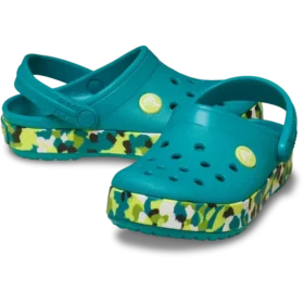 Sabot Crocband Glow Confetti Band pentru copii mici