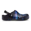 Saboti Baya Lined Clog cu căptușeală și curea pufoasă Galaxy „Black Multi”