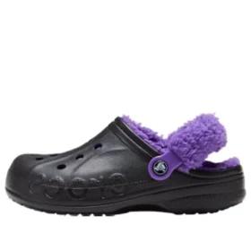 Saboti Baya Lined Clog „Negru-violet”