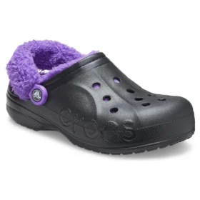 Saboti Baya Lined Clog „Negru-violet”
