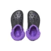 Saboti Baya Lined Clog „Negru-violet”