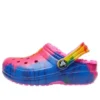 Saboti clasici căptușiți cu imprimeu Tie-Dye „Albastru Roz”