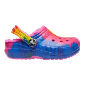 Saboti clasici căptușiți cu imprimeu Tie-Dye „Albastru Roz”