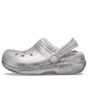 Saboti clasici cu căptușeală cu glitter „Gri argintiu”