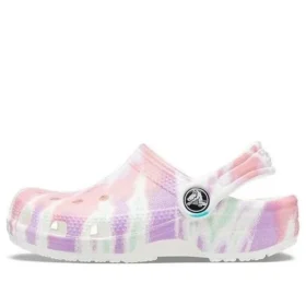 Saboti clasici cu imprimeu Tie-Dye „White Multi”