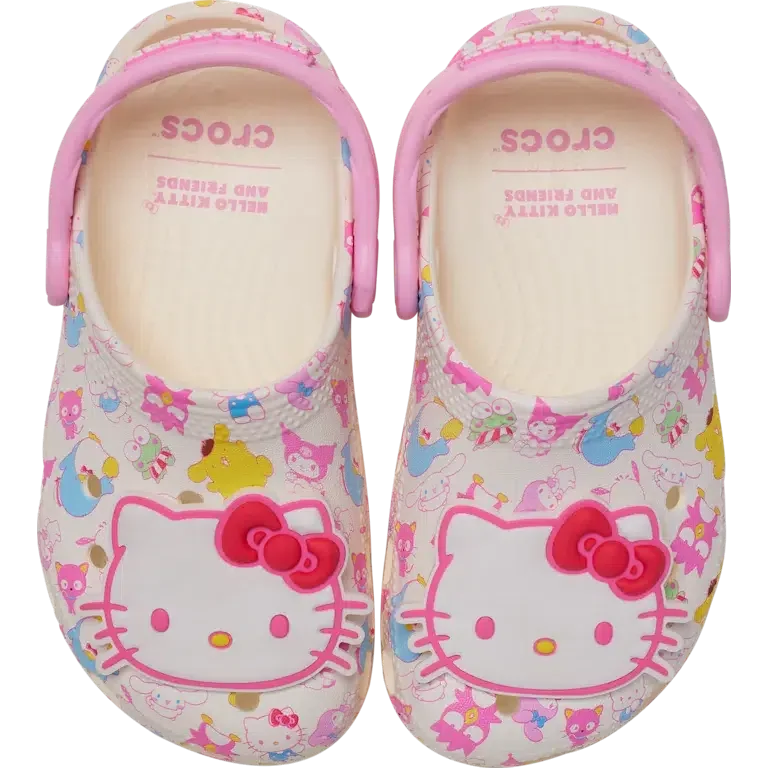Saboti Classic Clog Hello Kitty® și prietenii în nuanțe pastelate pentru copii mici Saboti Classic Clog Hello Kitty® și prietenii în nuanțe pastelate pentru copii mici