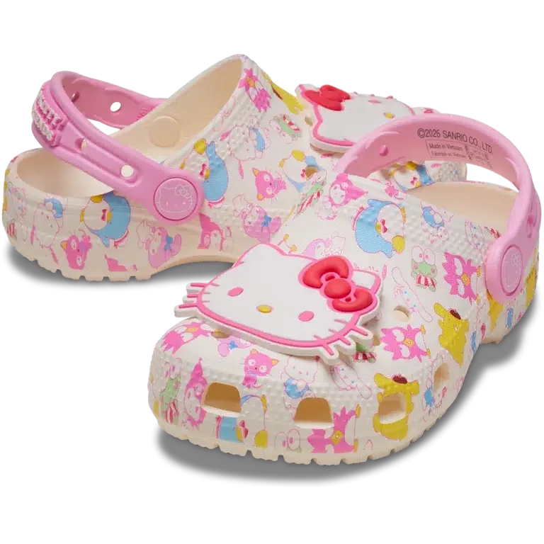 Saboti Classic Clog Hello Kitty® și prietenii în nuanțe pastelate pentru copii mici Saboti Classic Clog Hello Kitty® și prietenii în nuanțe pastelate pentru copii mici