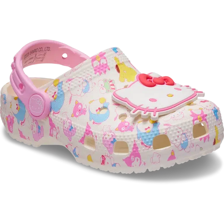 Saboti Classic Clog Hello Kitty® și prietenii în nuanțe pastelate pentru copii mici Saboti Classic Clog Hello Kitty® și prietenii în nuanțe pastelate pentru copii mici