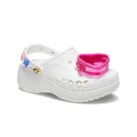 Saboti cu platformă Baya Midsummer „White Pink”