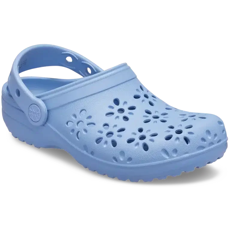 Sabotul clasic pentru copii cu decupaje florale Sabotul clasic pentru copii cu decupaje florale