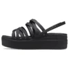 Sandale Brooklyn cu curele, negru