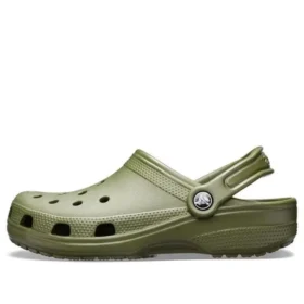 Sandale clasice unisex de plajă, verde armată